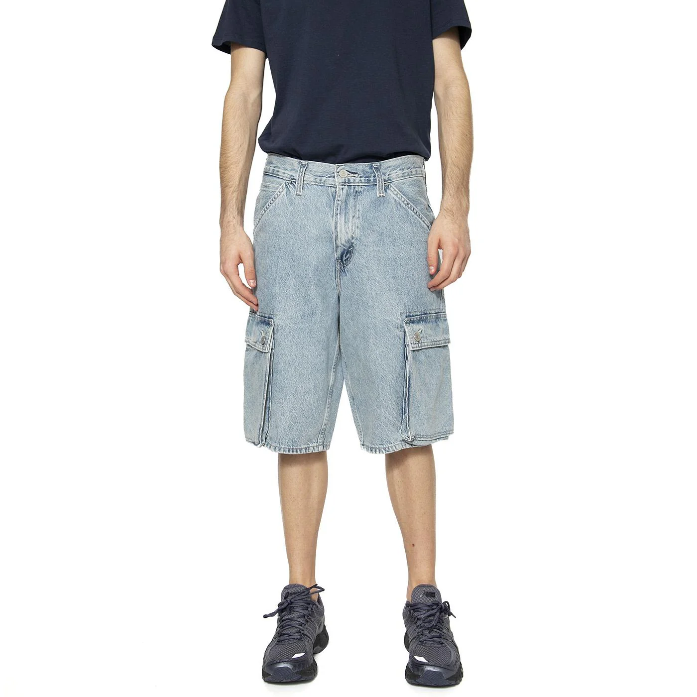 478 Baggy Cargo Shorts My Pocket Full Blue - Image 3