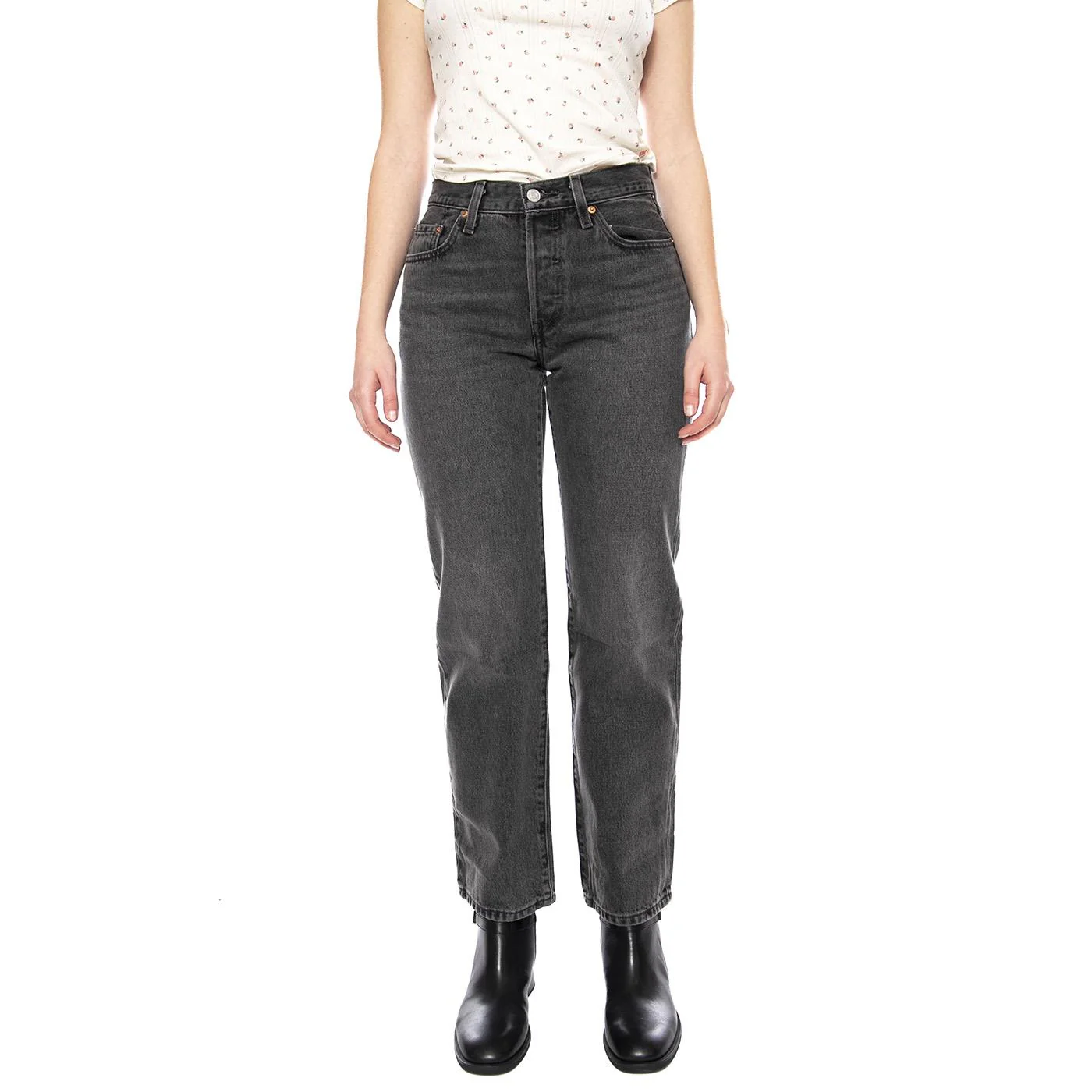 501® '90S - Work Yourself Selvedge - Women's Jeans Black Women LEVIS - Image 2