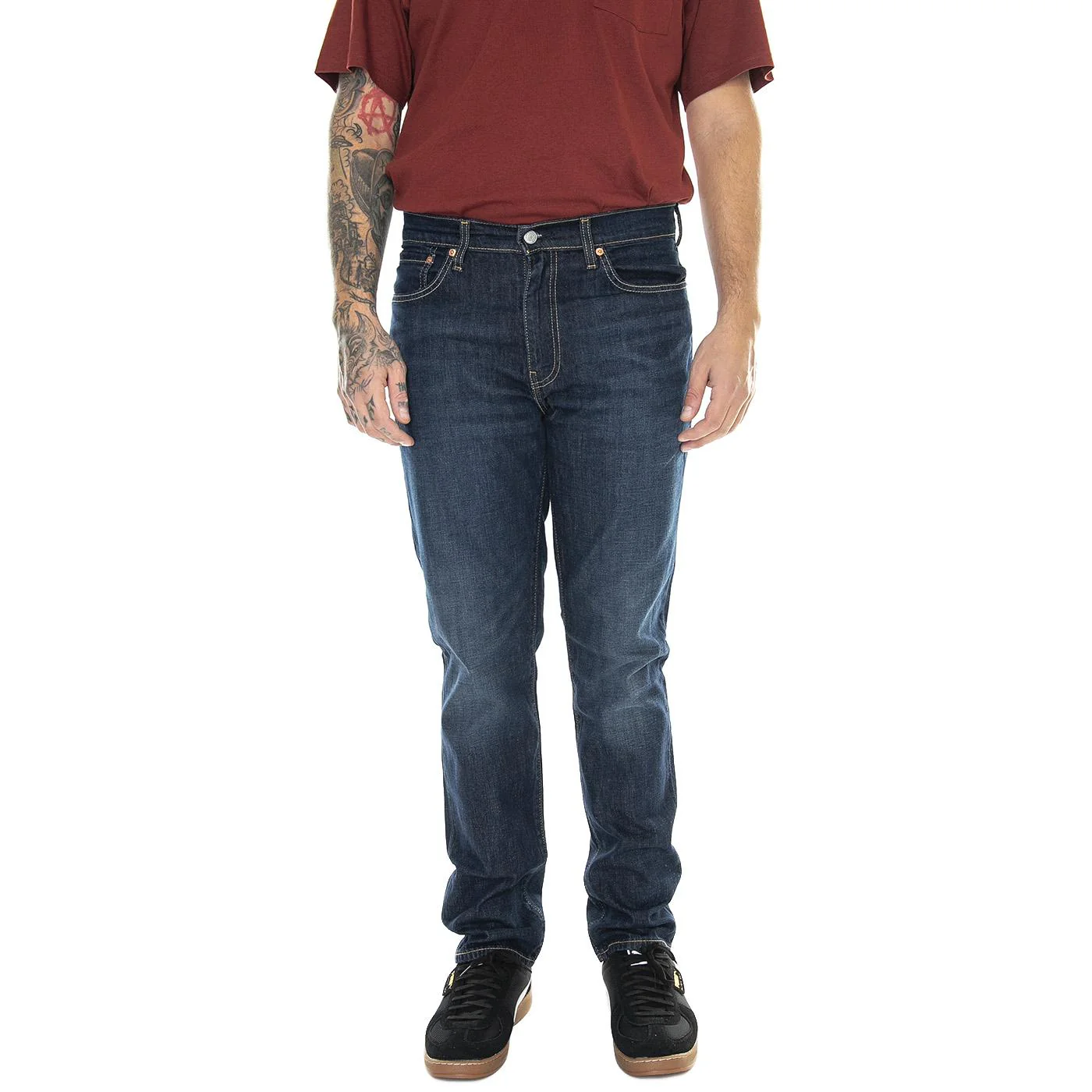 511 Slim Keepin It Clean Med Indigo - Worn In - Image 2