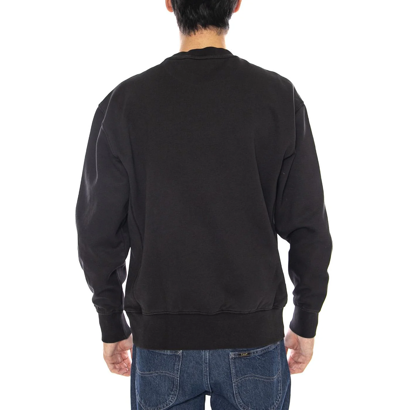 Authentic Crew Black Agate Garment Dye F Black - Men's Crewneck Sweatshirt Black Men's LEVIS - Image 3