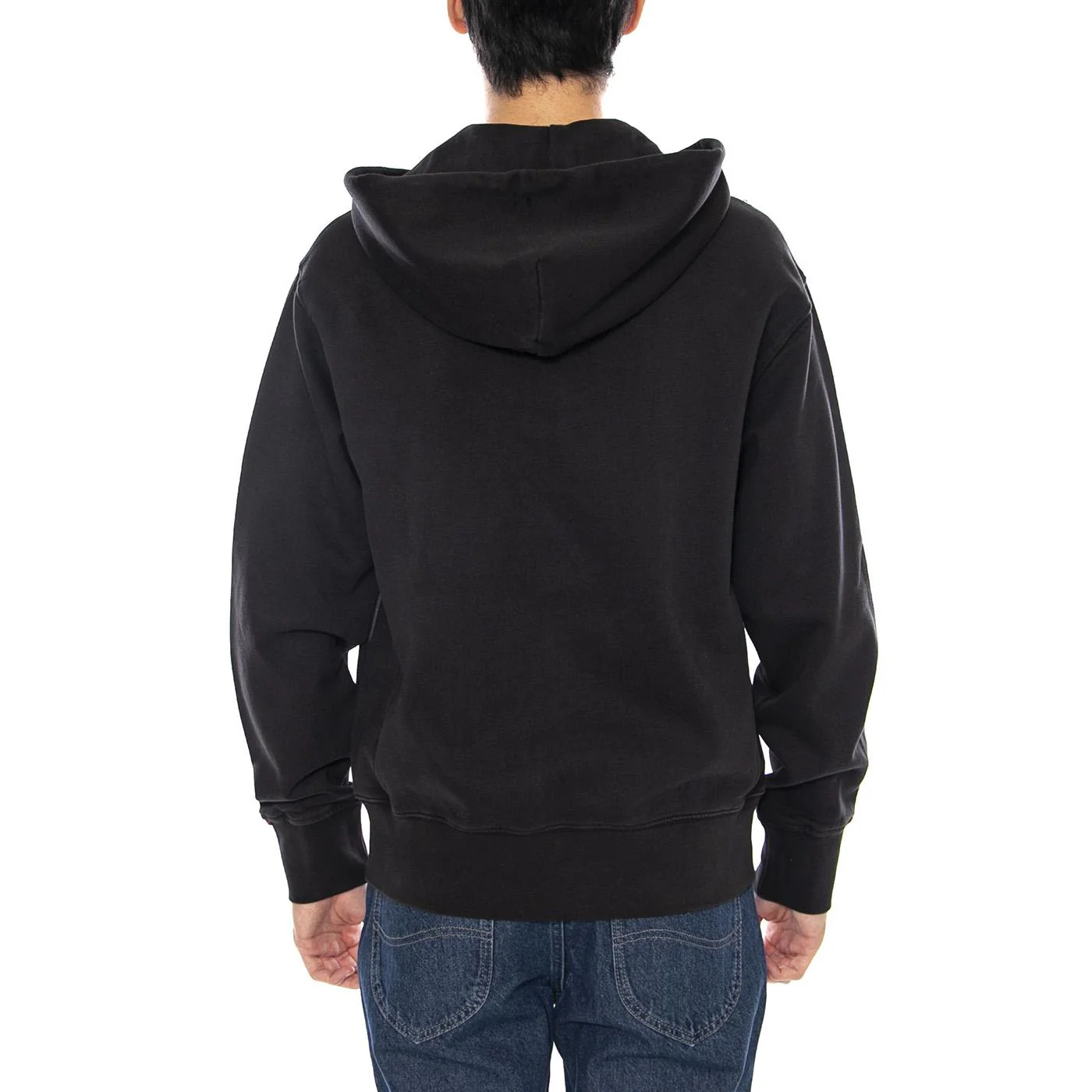 Authentic Full Zip Black Agate Garment D Black - Men's Black Zip-Up Hoodie LEVIS - Image 3