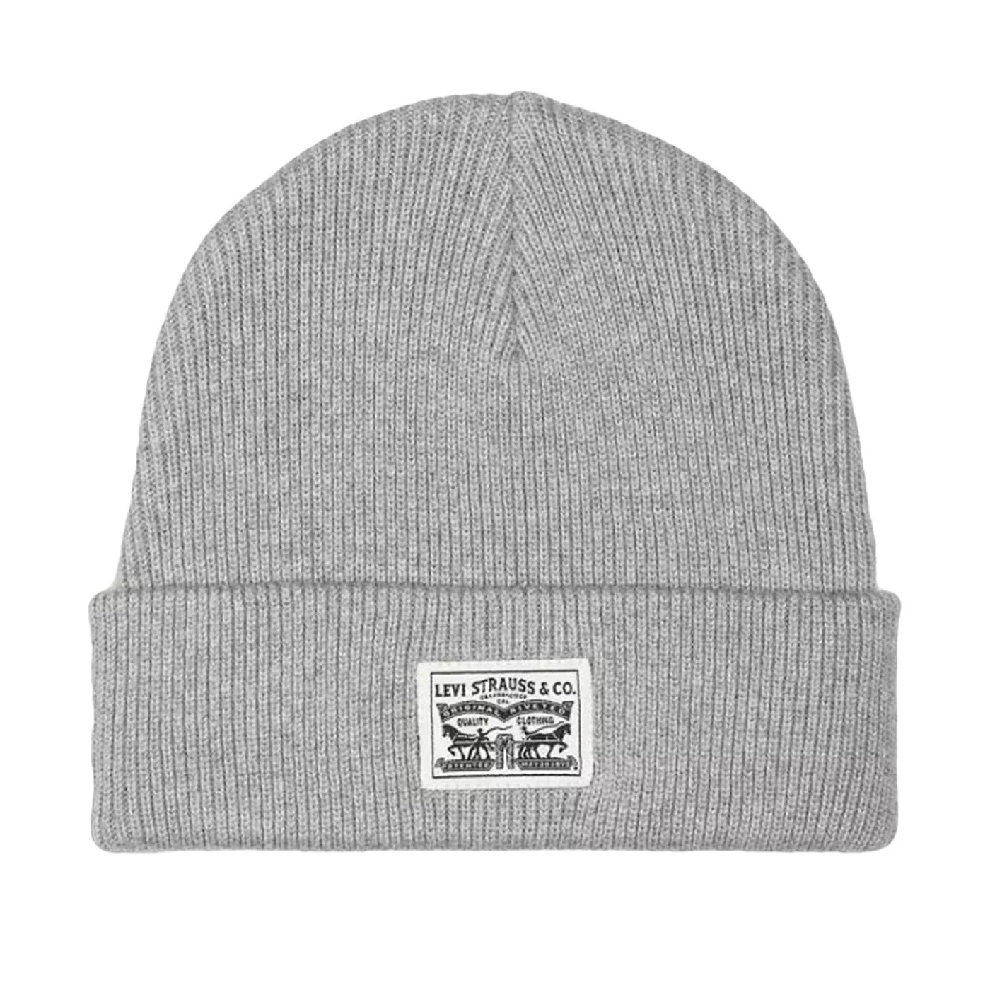 Autumn / Winter - Backpatch Beanie Light Heather Grey / Black