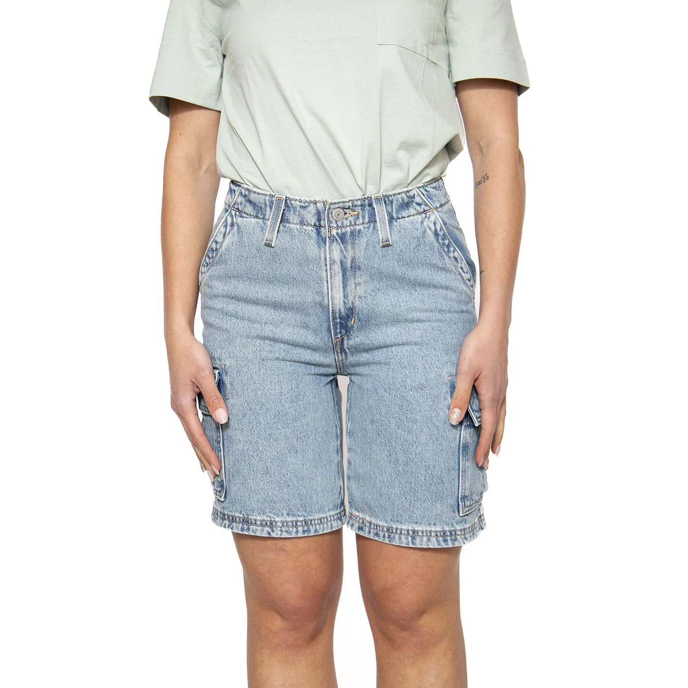 Baggy Cargo Short Too Clean Blue - Image 2