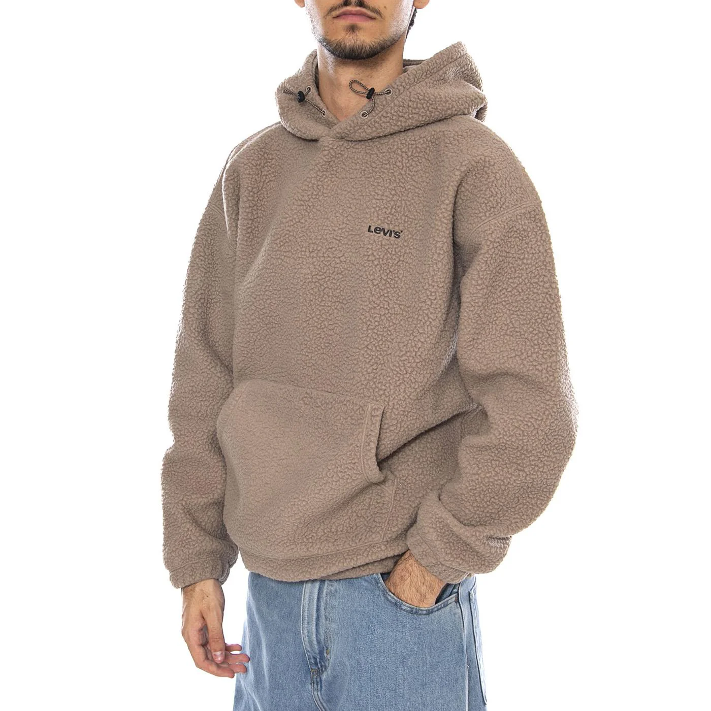 Cozy Up Hoodie Fungi Neutral - Men's Grey Hoodie LEVIS