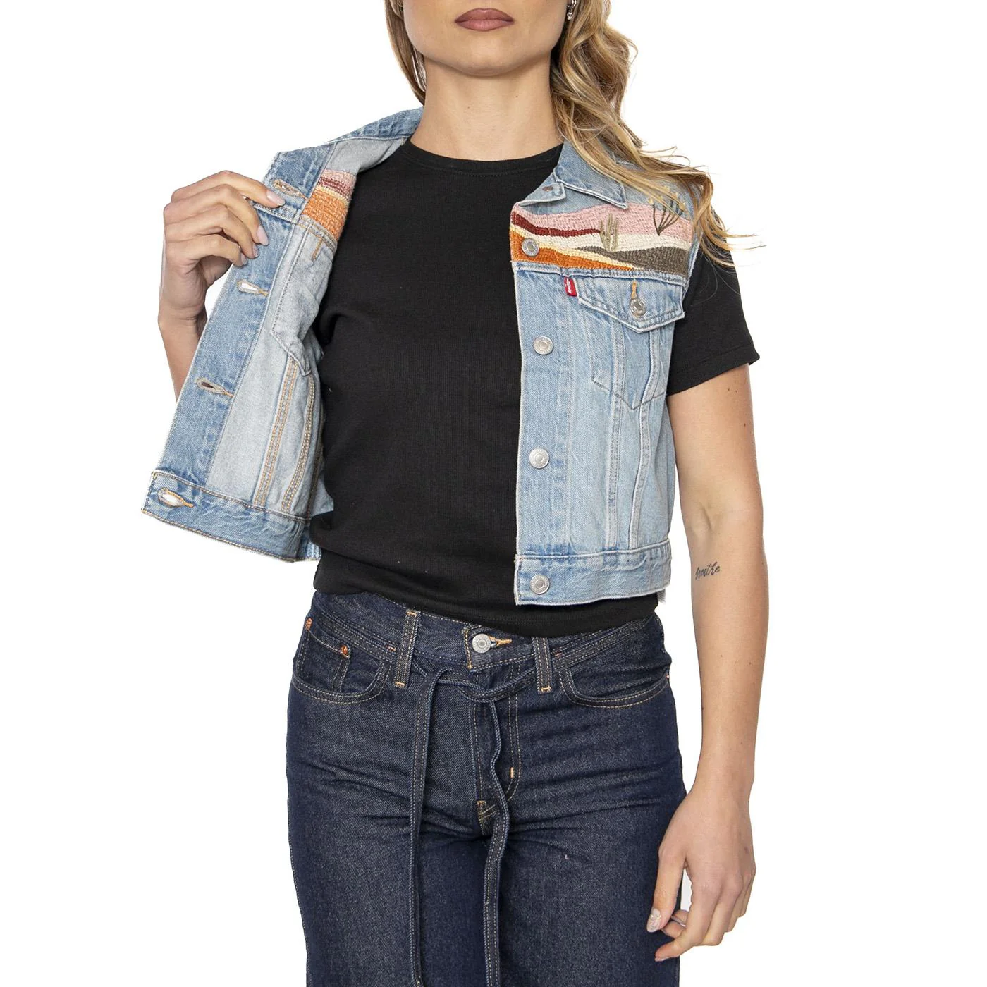 Embroidered XS Vest Desert Utopia Trucker - Image 4