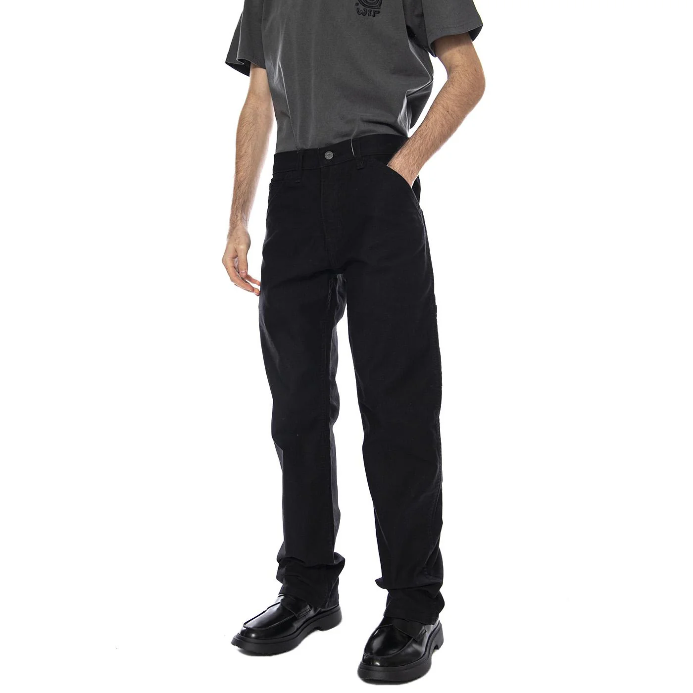 Levi's Mens 505 Workwear Regular Fit Utility Pants - Men's Denim Jeans Trousers Black Man LEVIS