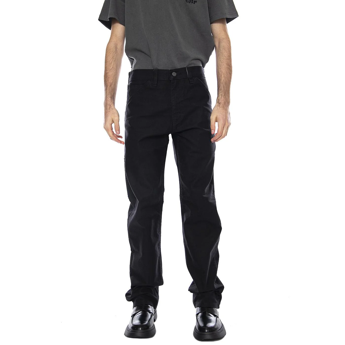 Levi's Mens 505 Workwear Regular Fit Utility Pants - Men's Denim Jeans Trousers Black Man LEVIS - Image 2