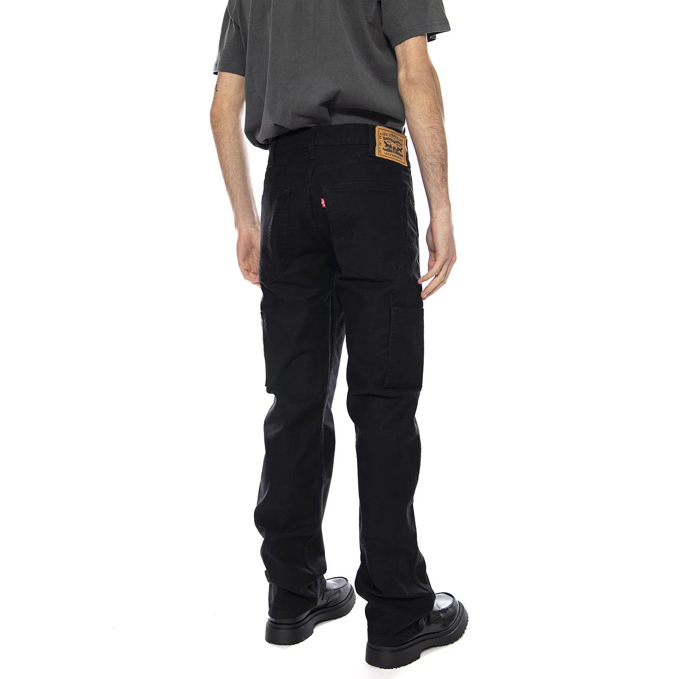 Levi's Mens 505 Workwear Regular Fit Utility Pants - Men's Denim Jeans Trousers Black Man LEVIS - Image 3