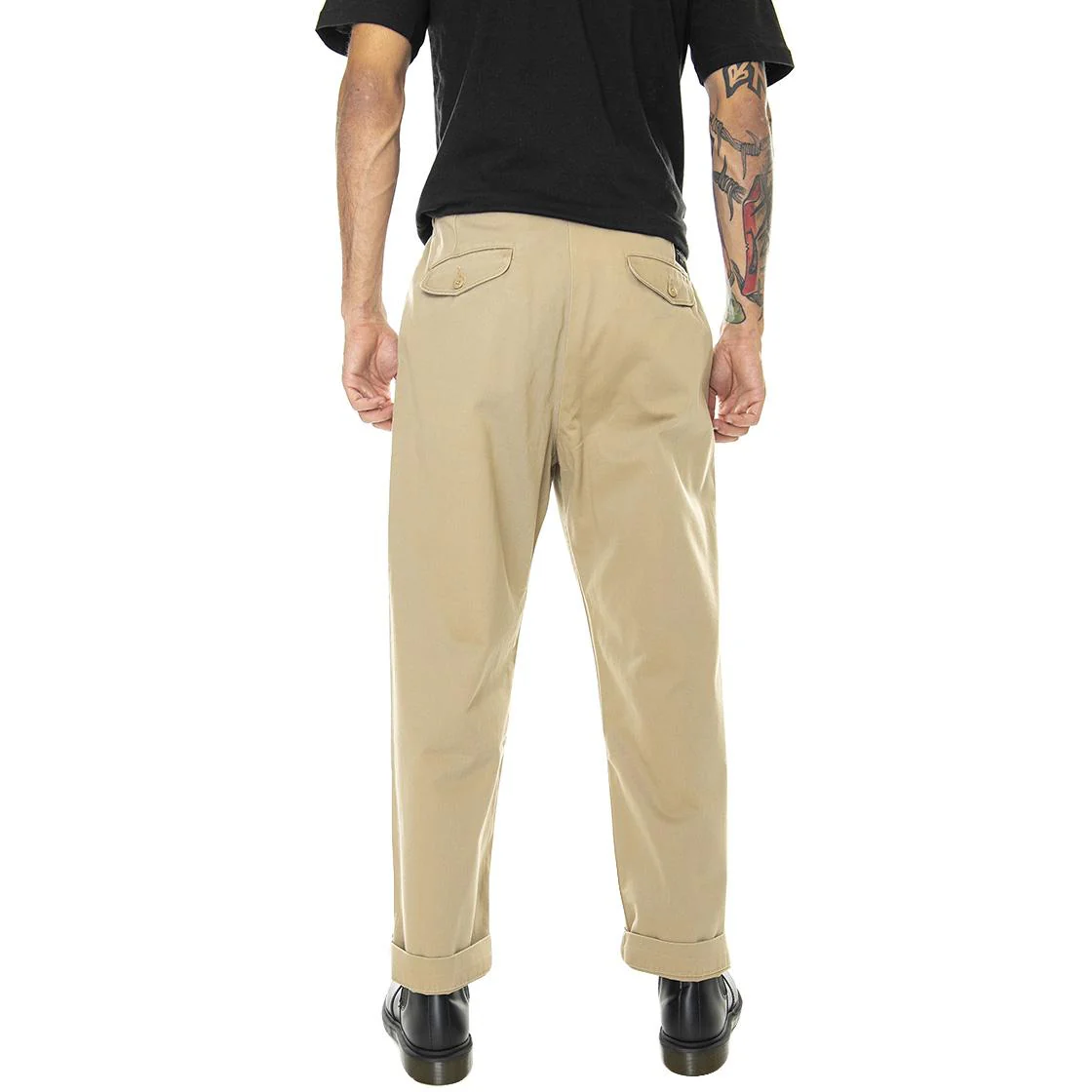 Mens Skate Loose Chino S&E Harvest Gold Pants - Image 3
