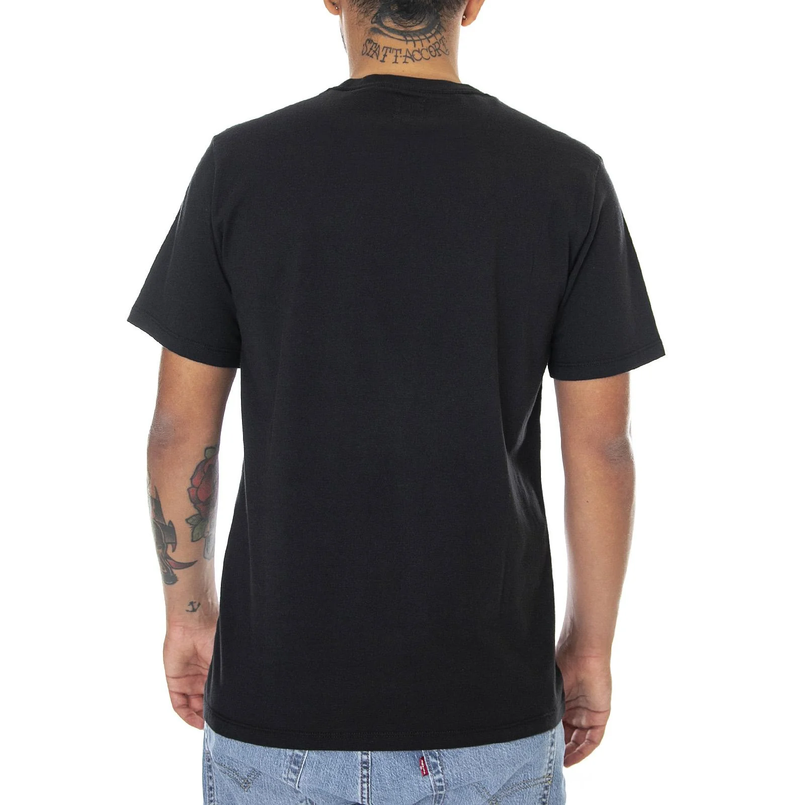 Mens Original Black Crew-Neck T-Shirt - Image 3