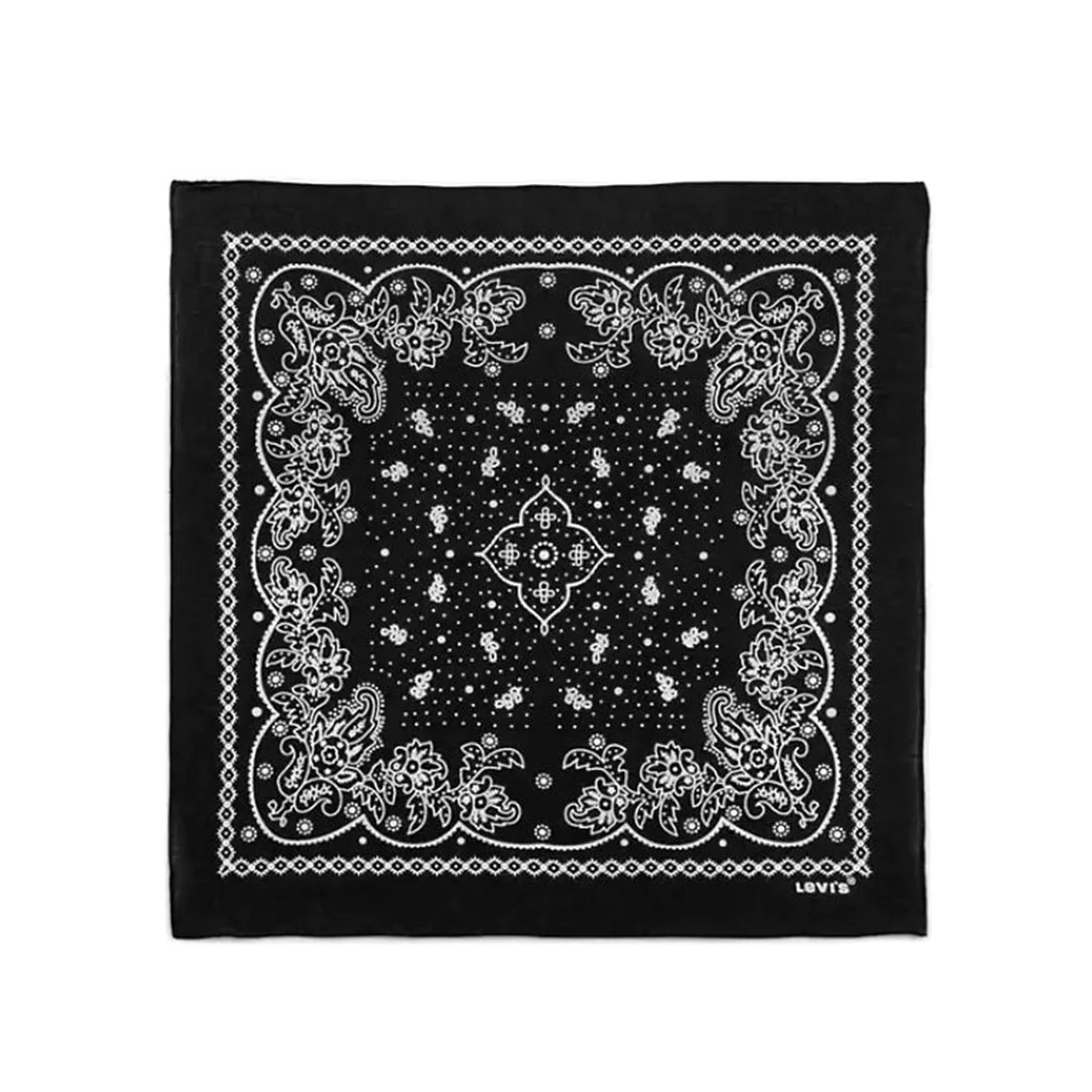 Paisley Bandana Caviar Black