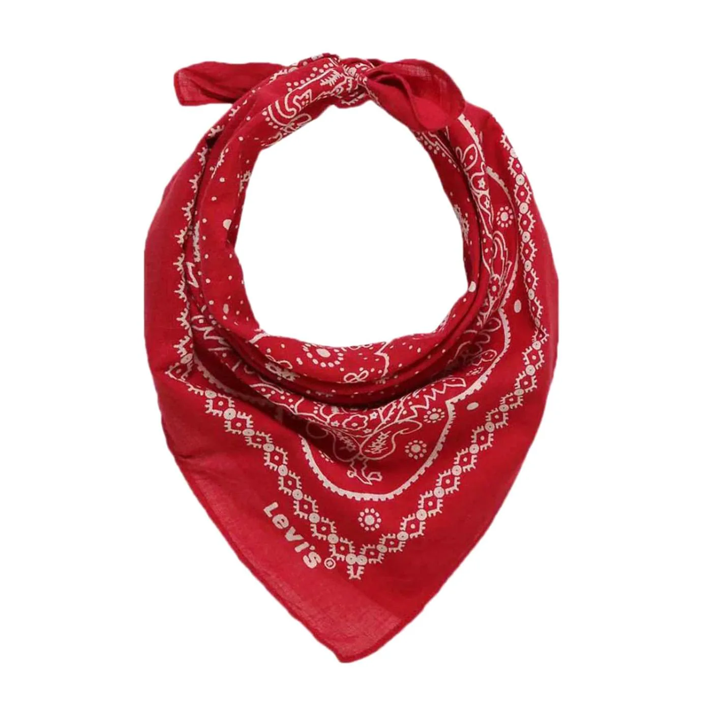 Paisley Bandana Caviar C - Red Bandana LEVIS ACCESSORIES - Image 2