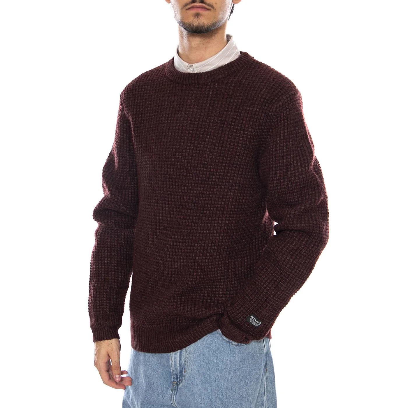 Presidio Crew Hot Chocolate Heather Neutral - Men's Crew Neck Sweater Brown Men's LEVIS