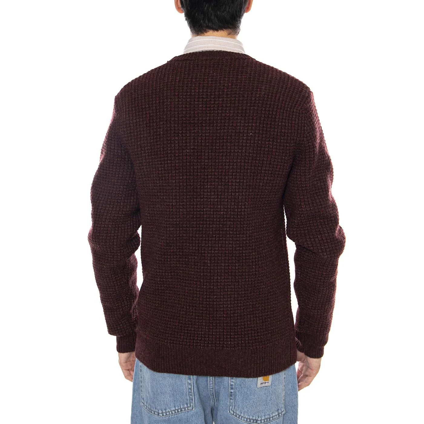 Presidio Crew Hot Chocolate Heather Neutral - Men's Crew Neck Sweater Brown Men's LEVIS - Image 3