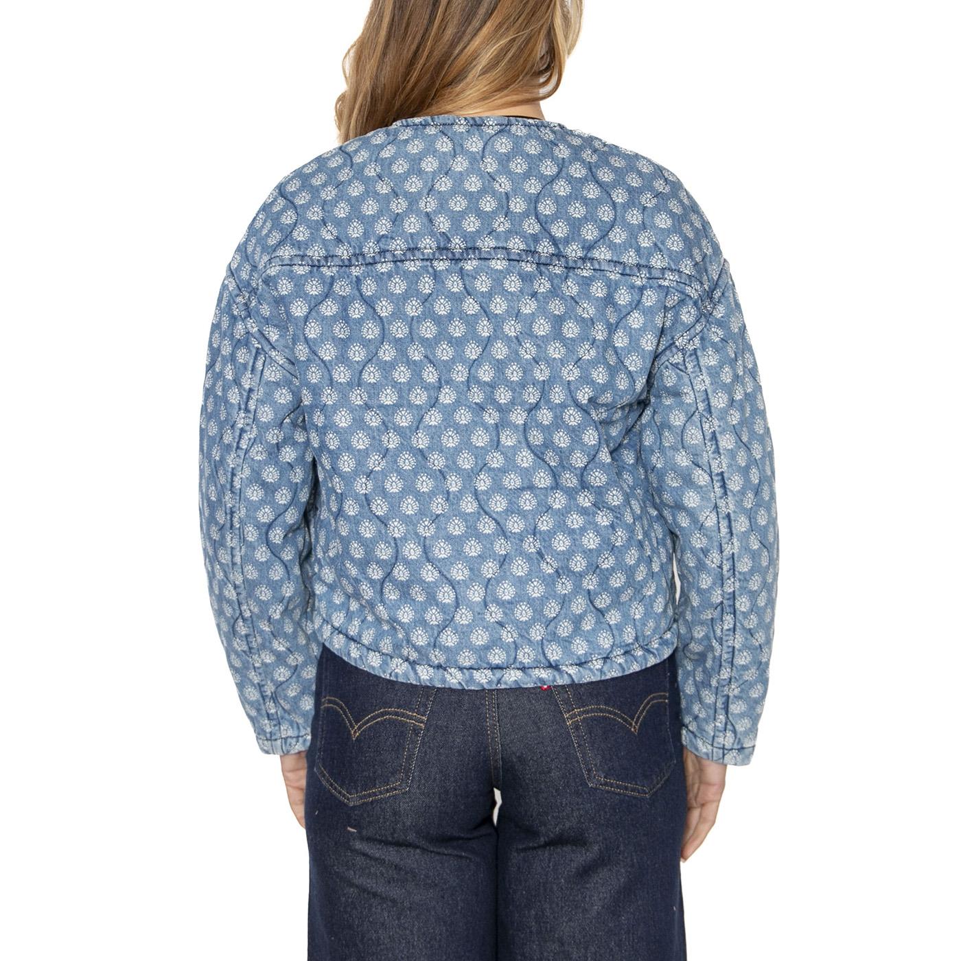 Rumer Quilted Liner Shirt Faye Geo Denim - Image 3