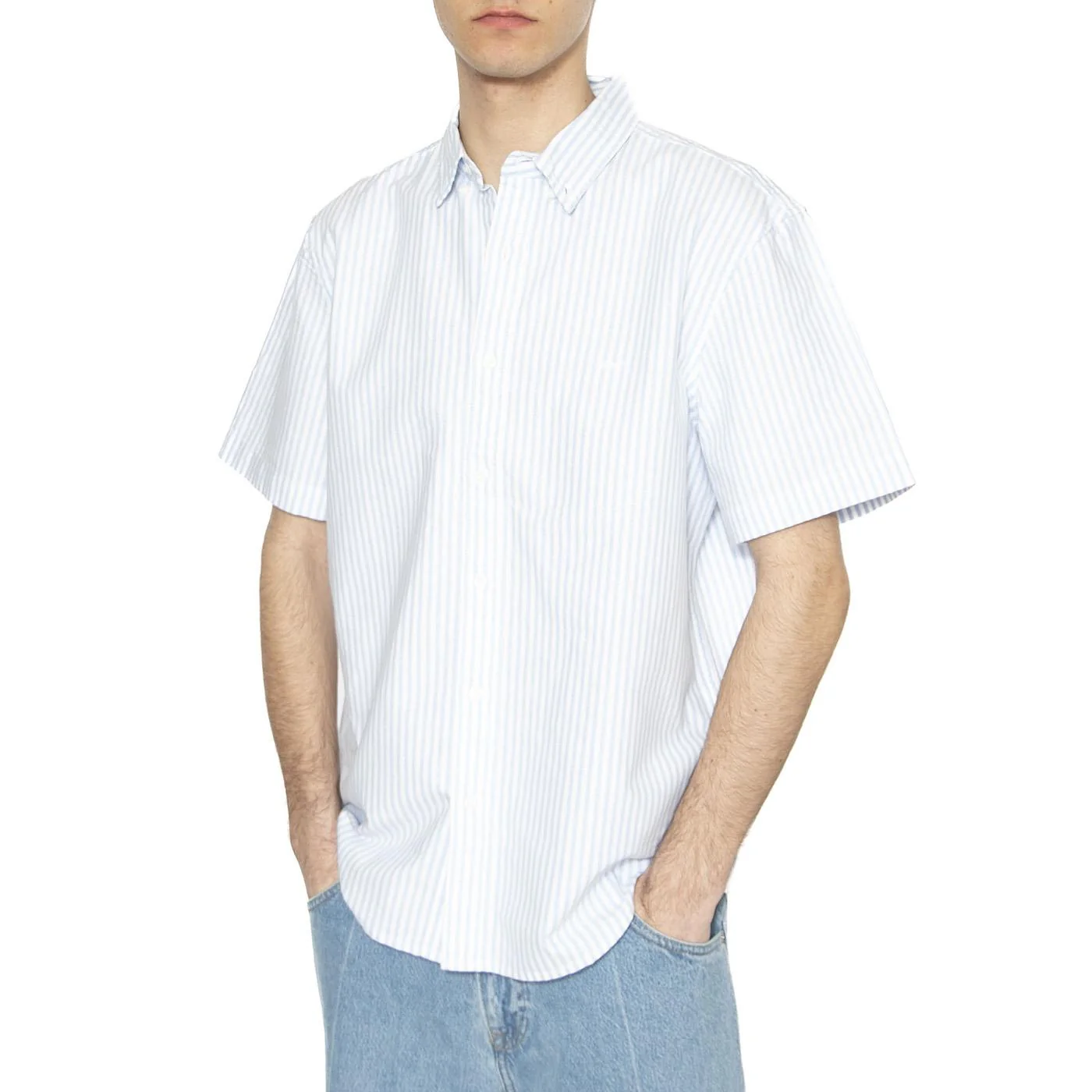 SS Authetic Button Down Waylon Striper D