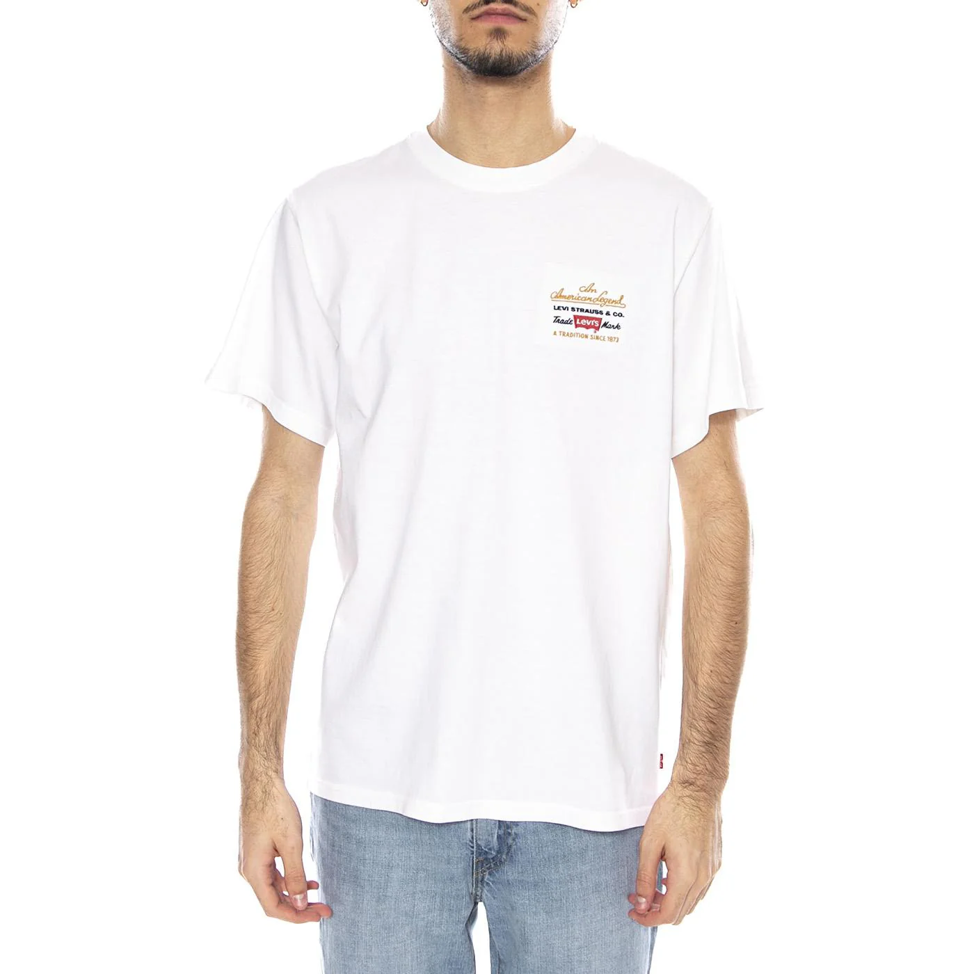 SS Relaxed Fit Tee Archive Sport EMB PRE -- Men's White T-Shirt LEVIS - Image 2