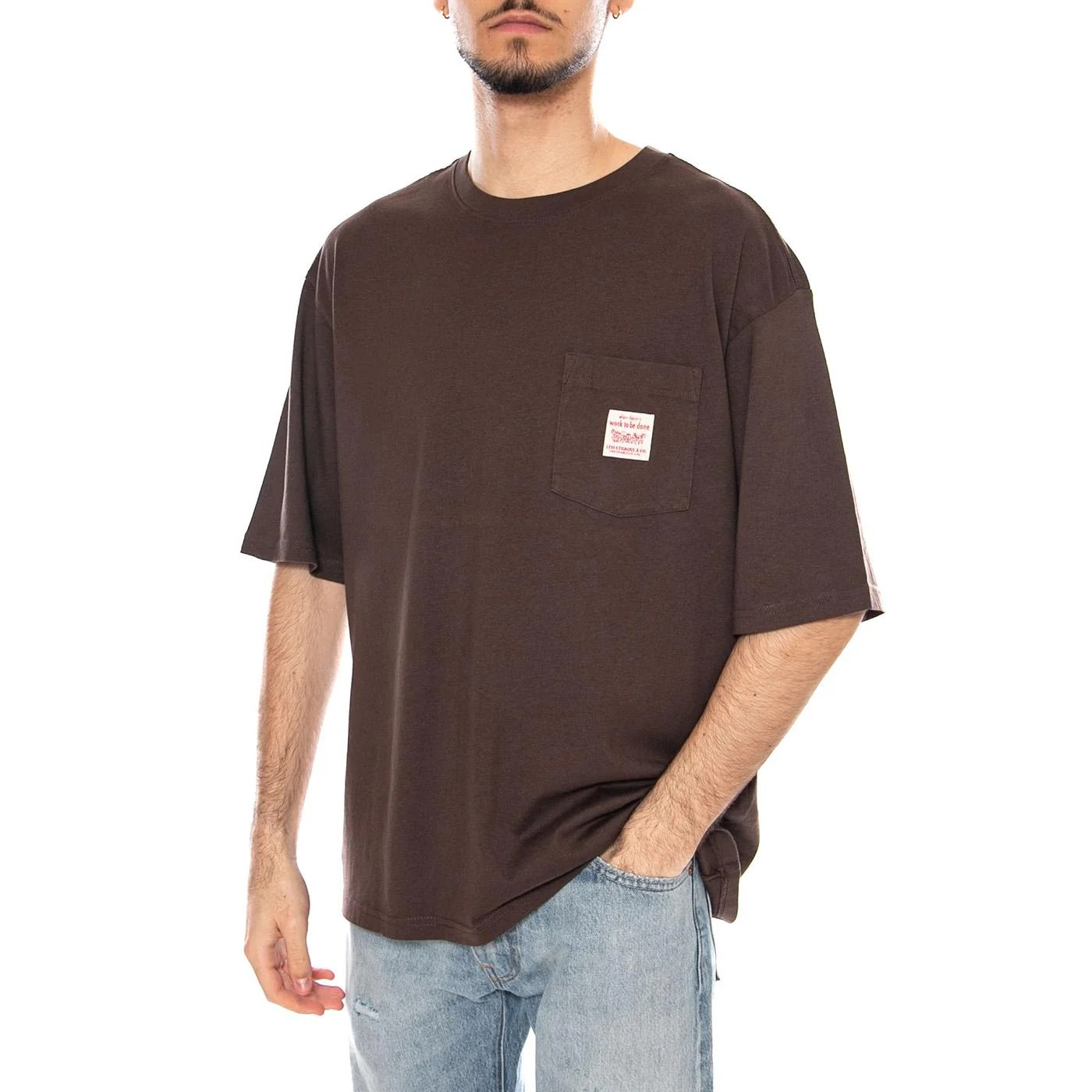 SS Workwear Tee Bracken Brown
