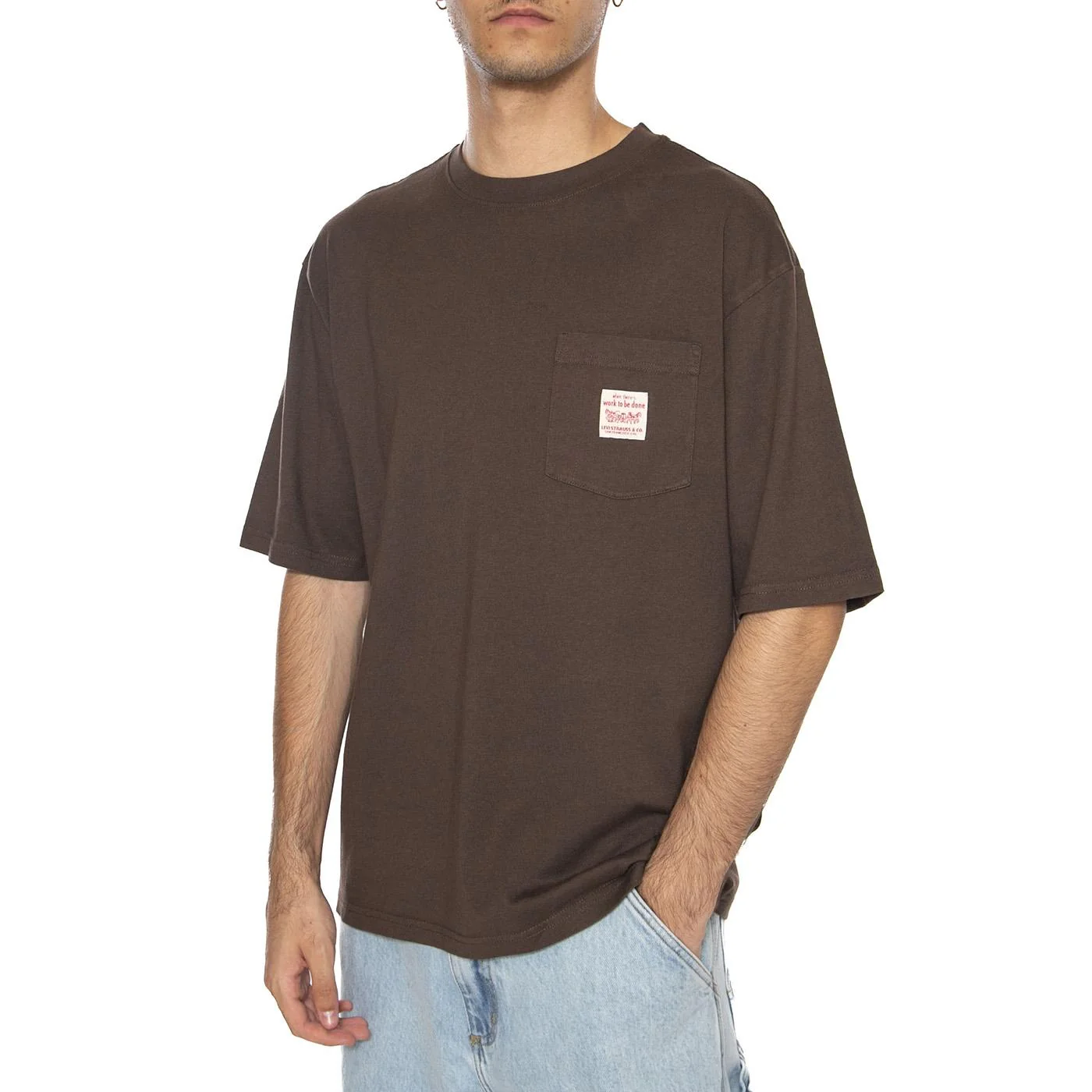 SS Workwear Tee Bracken Brown - Image 2