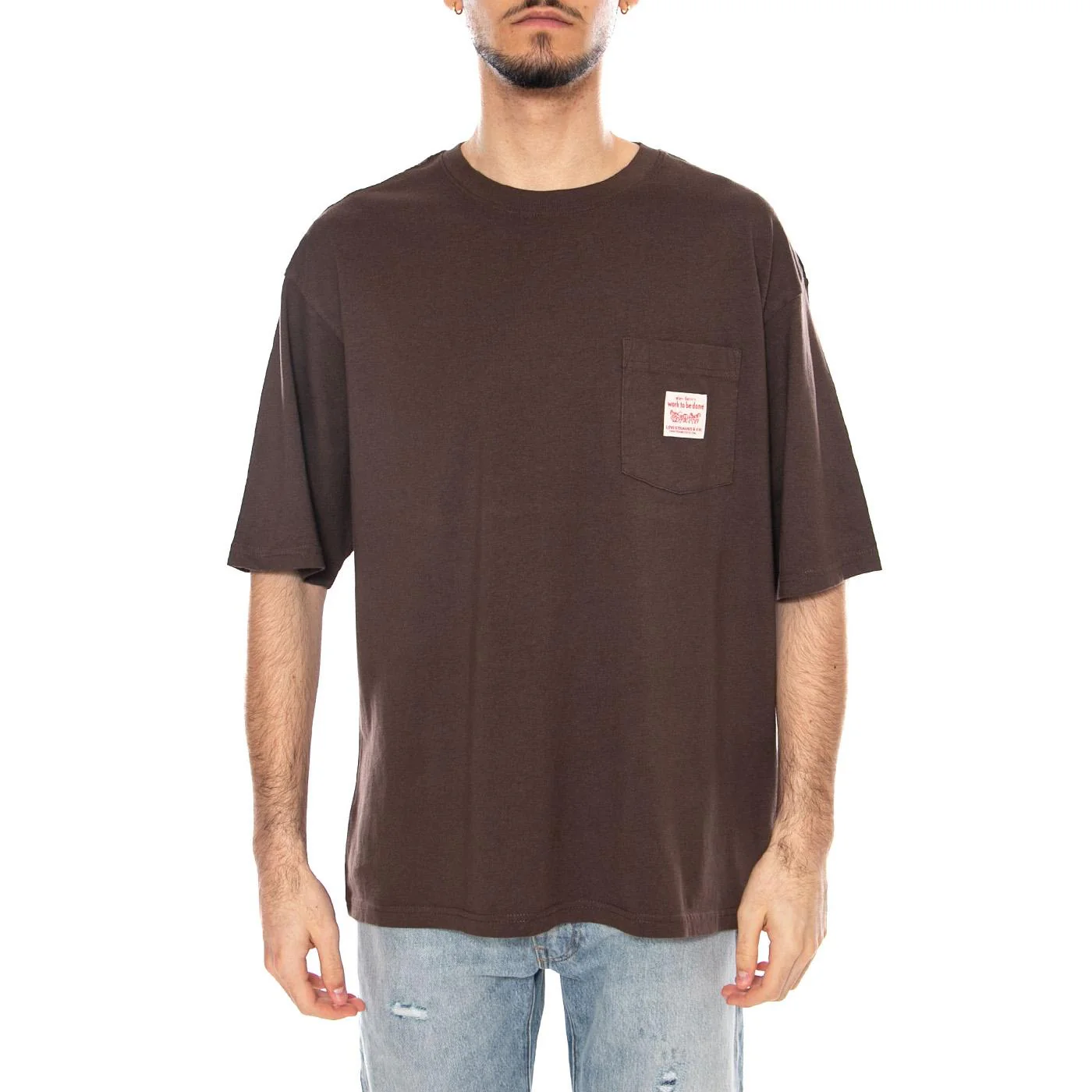 SS Workwear Tee Bracken Brown - Image 3