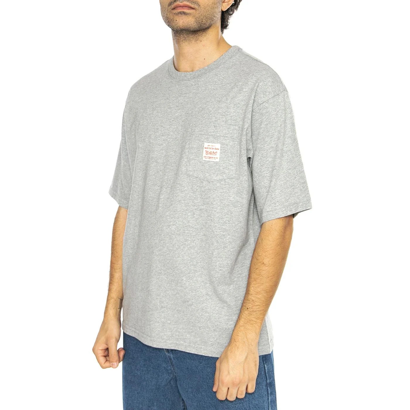 SS Workwear Tee Mid Tone Grey Heather