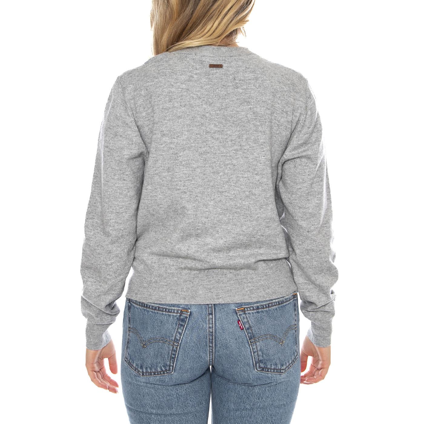 Super Soft Crewneck Cardi Elgin Placed A Blue -- Multicolor Women's Cardigan Women LEVIS - Image 3