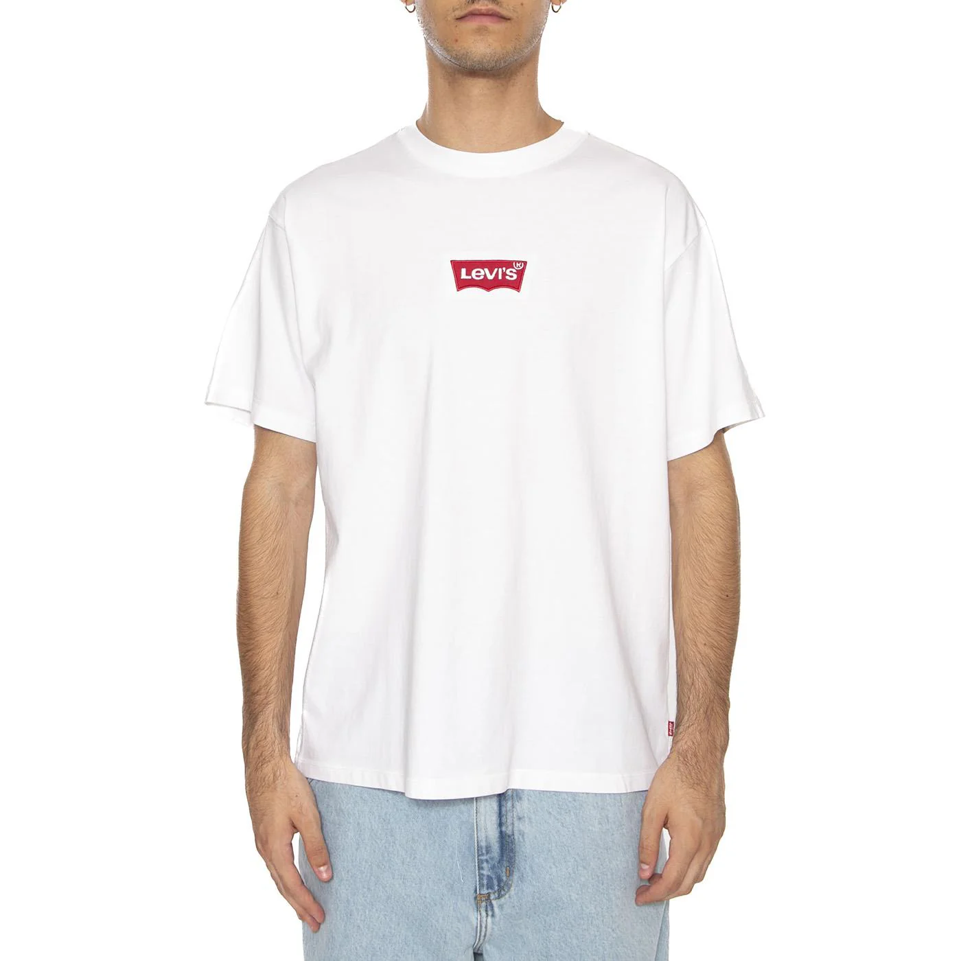 Vintage Fit Graphic Tee Badge BW 2HP White Brown - Image 3