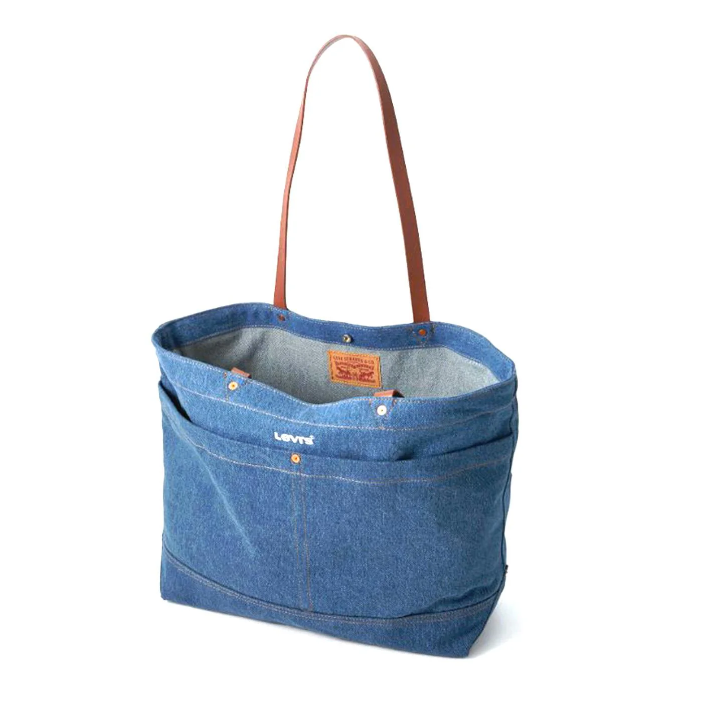 Women's Heritage Tote All Indigo Mid Wash Med Indigo - Image 4