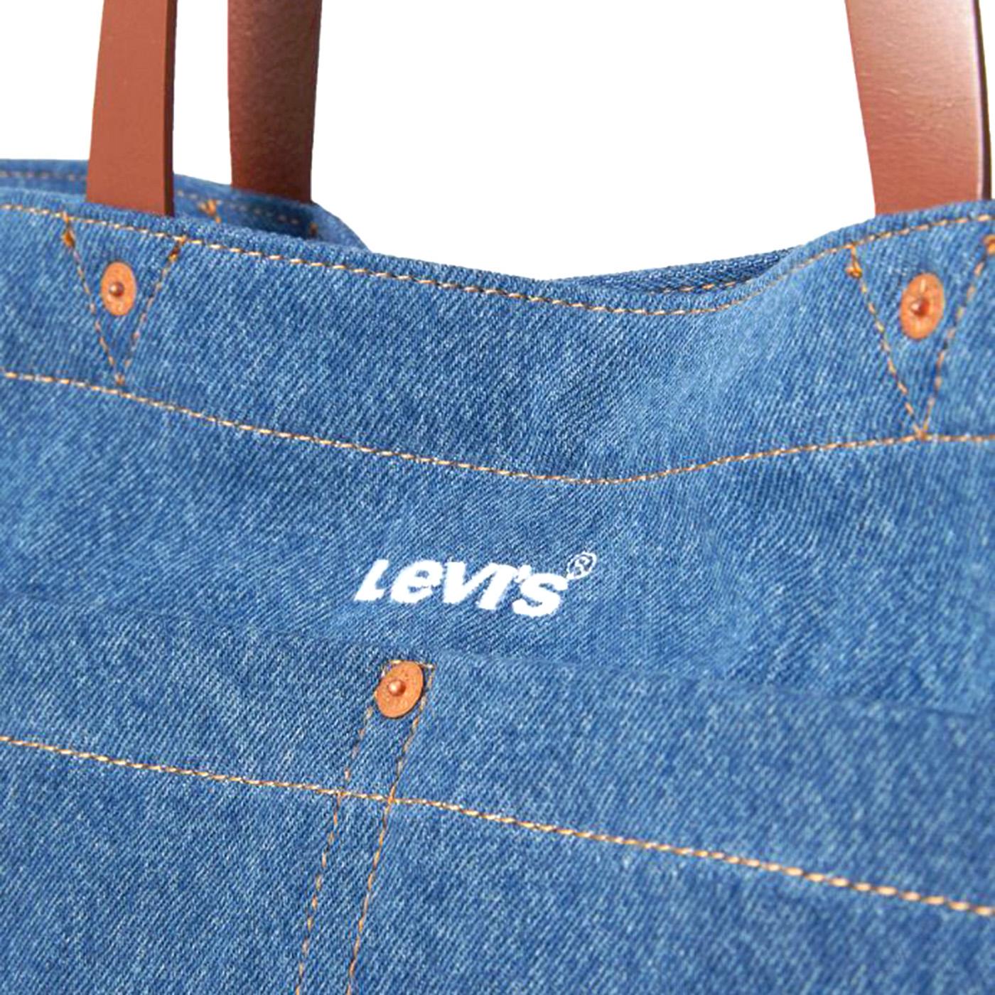 Women's Heritage Tote All Indigo Mid Wash Med Indigo - Image 5