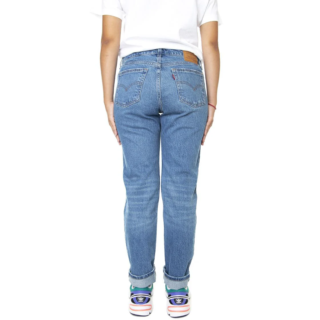 Womens Low Pitch Straight Napa Moon Denim Jeans Pants - Image 3
