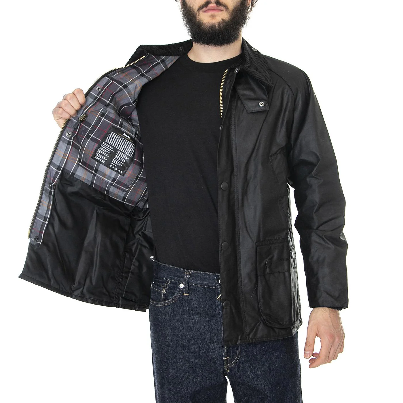 M' Bedale Jacket Black - Image 4