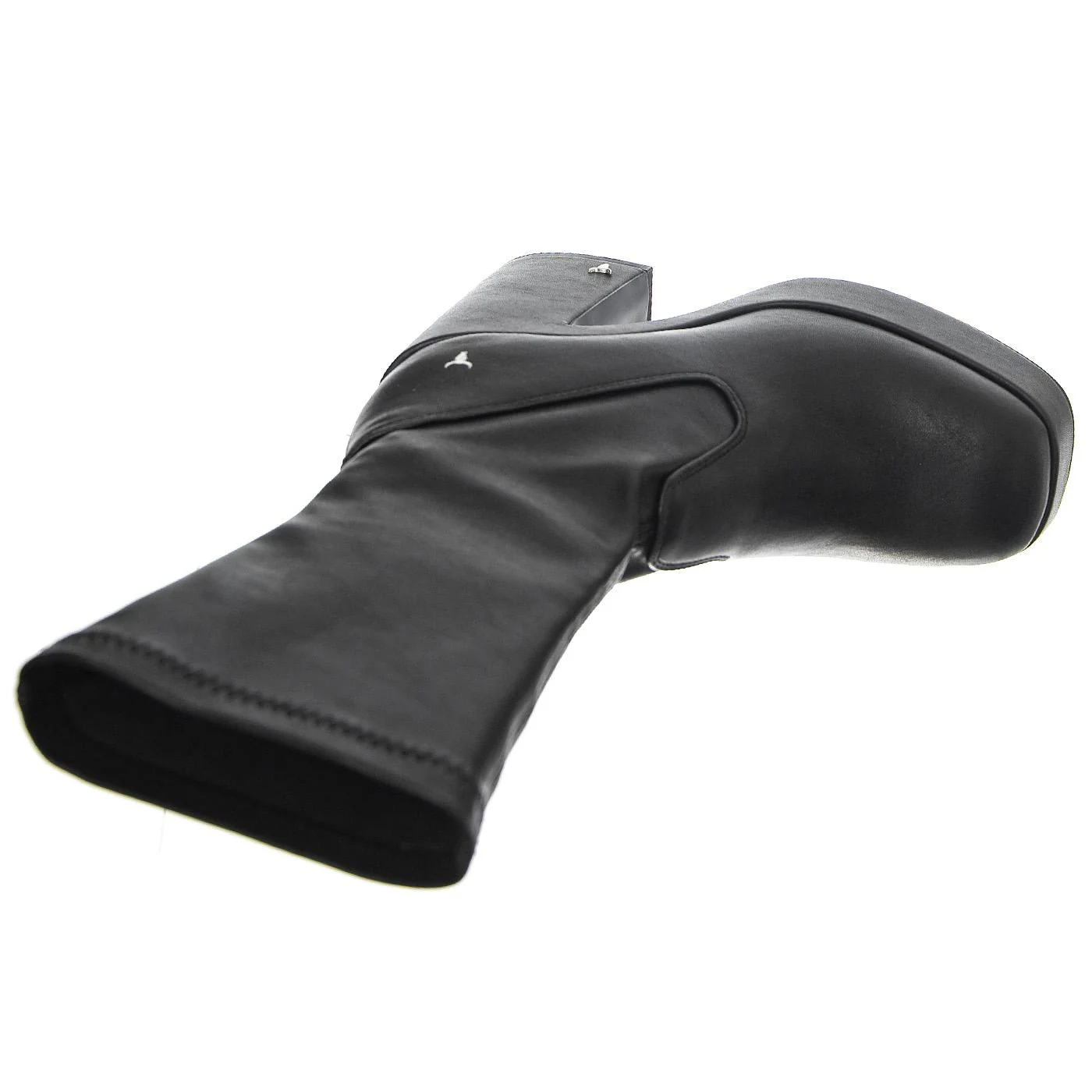 W' Hidden Black Stretch Pu Boots - Image 6