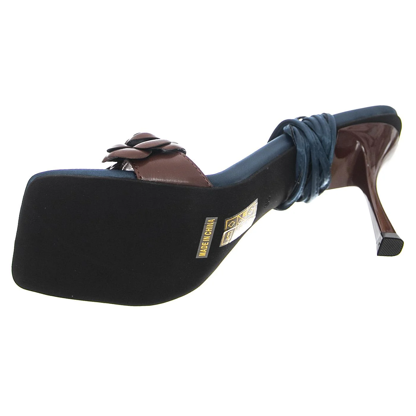 W' Rozi Red Pu + Satin Sandals - Image 3