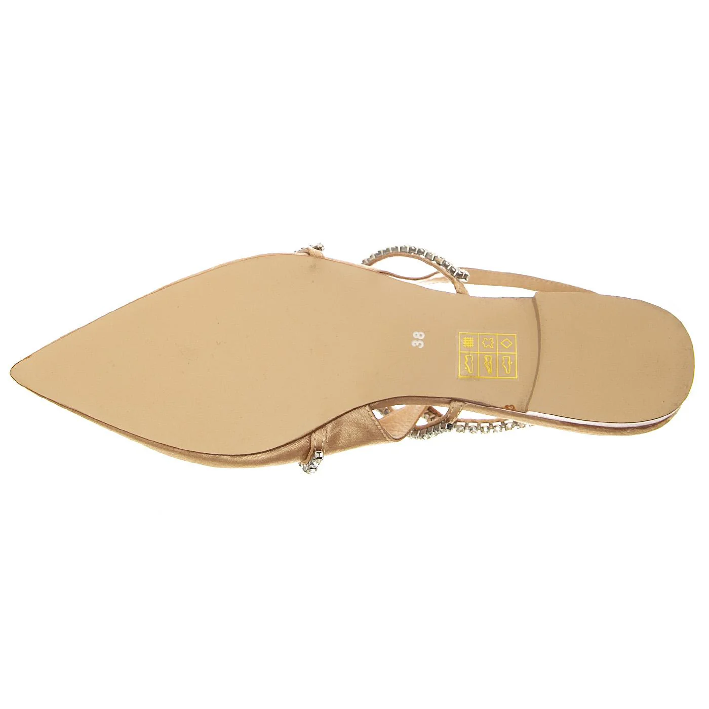 W' Pristina Natural Satin Silver Fabric Sandals - Image 5