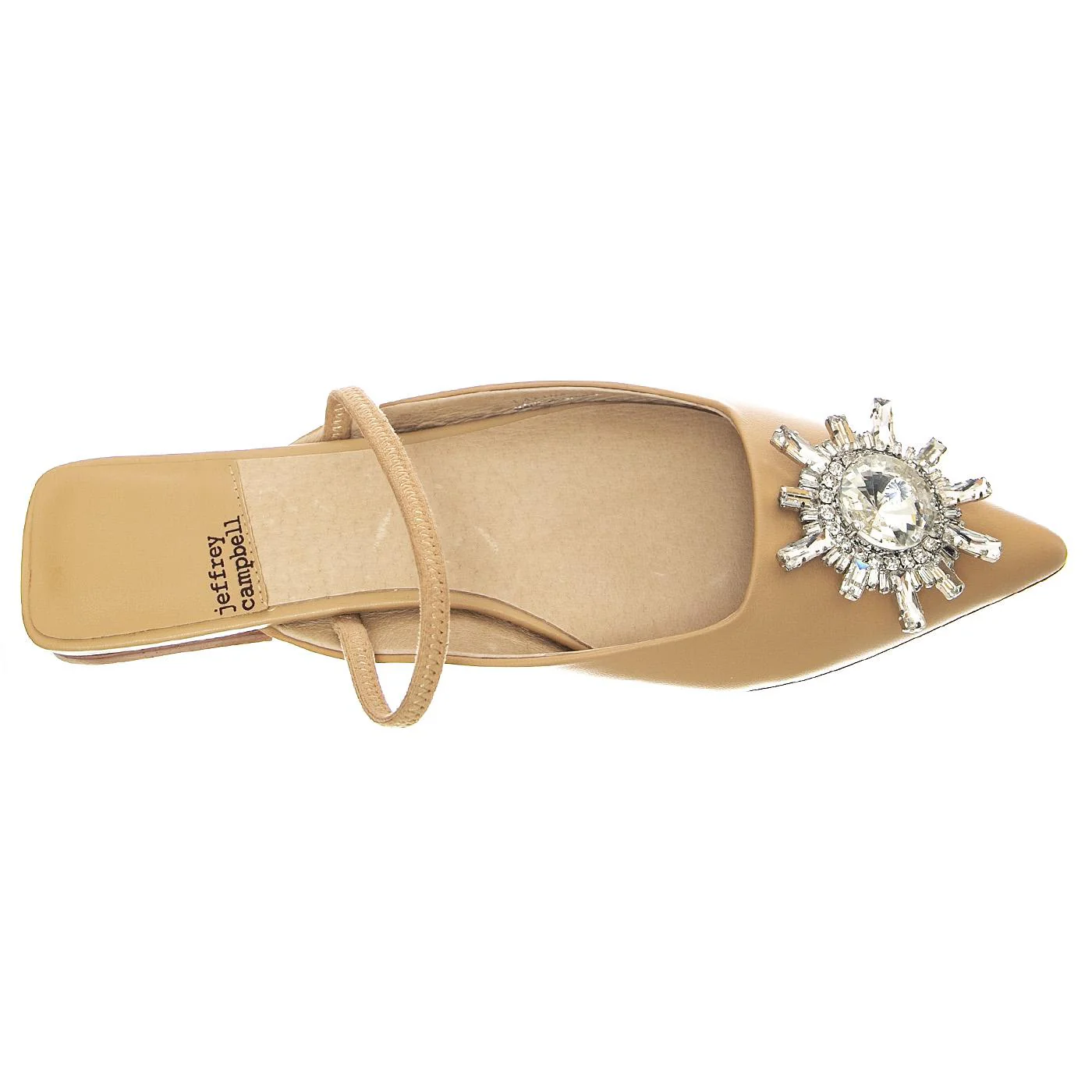 W' Latira Beige Silver Kid Leather + Fabric Sandals - Image 6