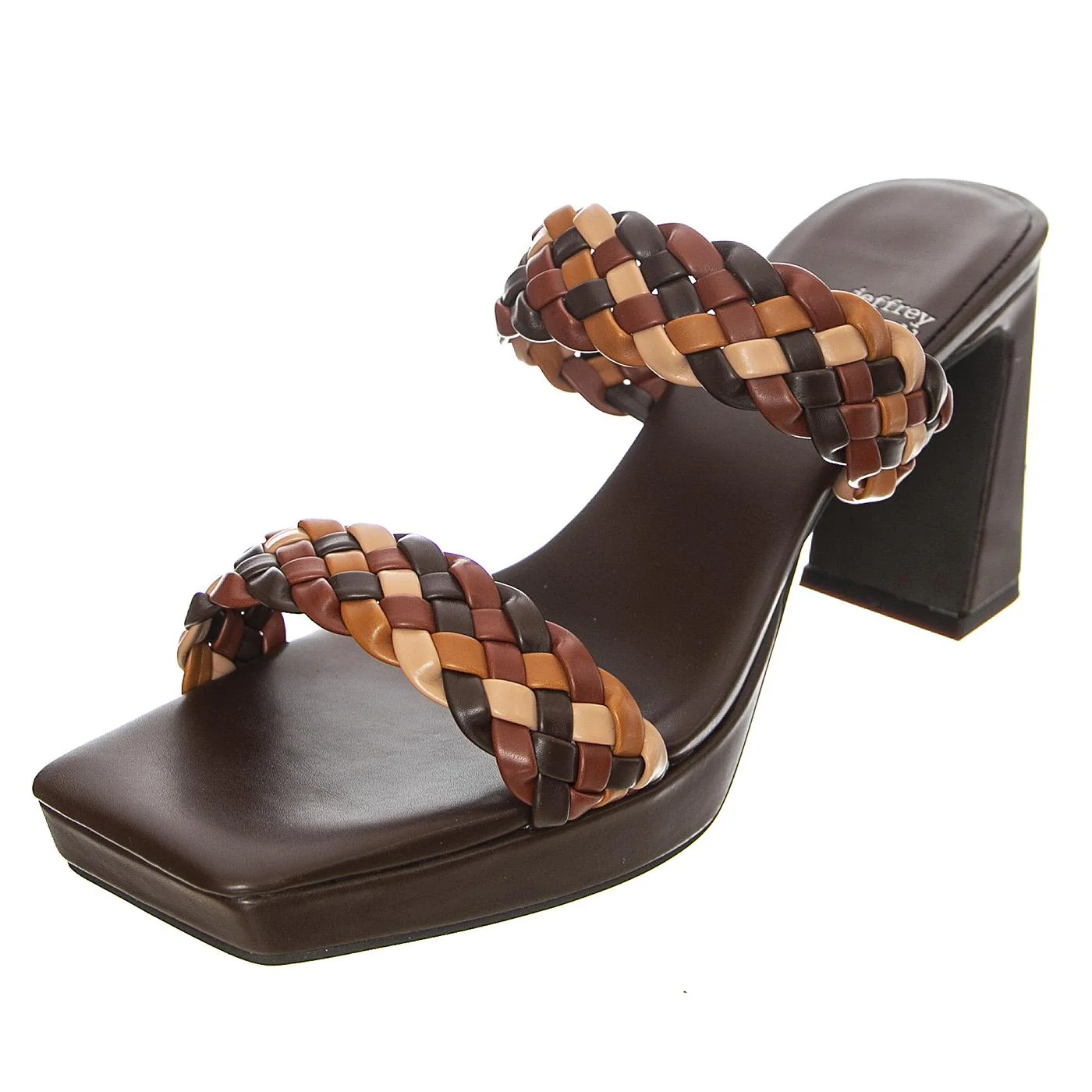 W' Delicacy Brown Combo Pu Sandals
