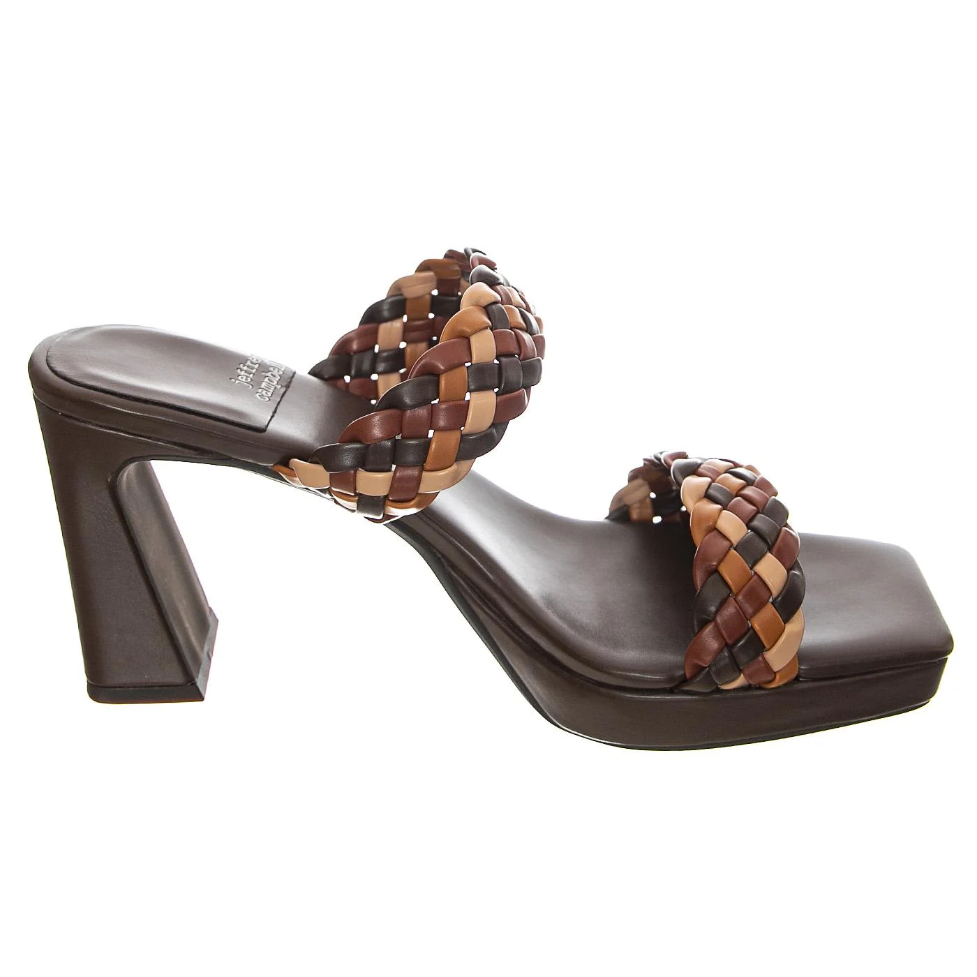 W' Delicacy Brown Combo Pu Sandals - Image 2