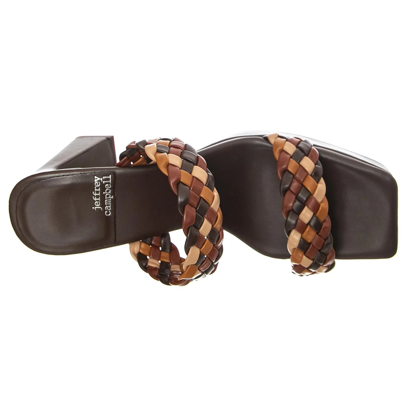 W' Delicacy Brown Combo Pu Sandals - Image 6