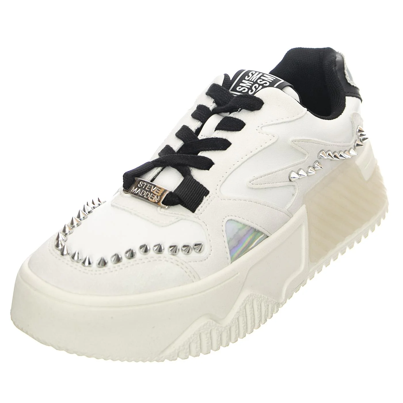 W' Whirl Black Multi Lace-Up Low-Profile Shoes