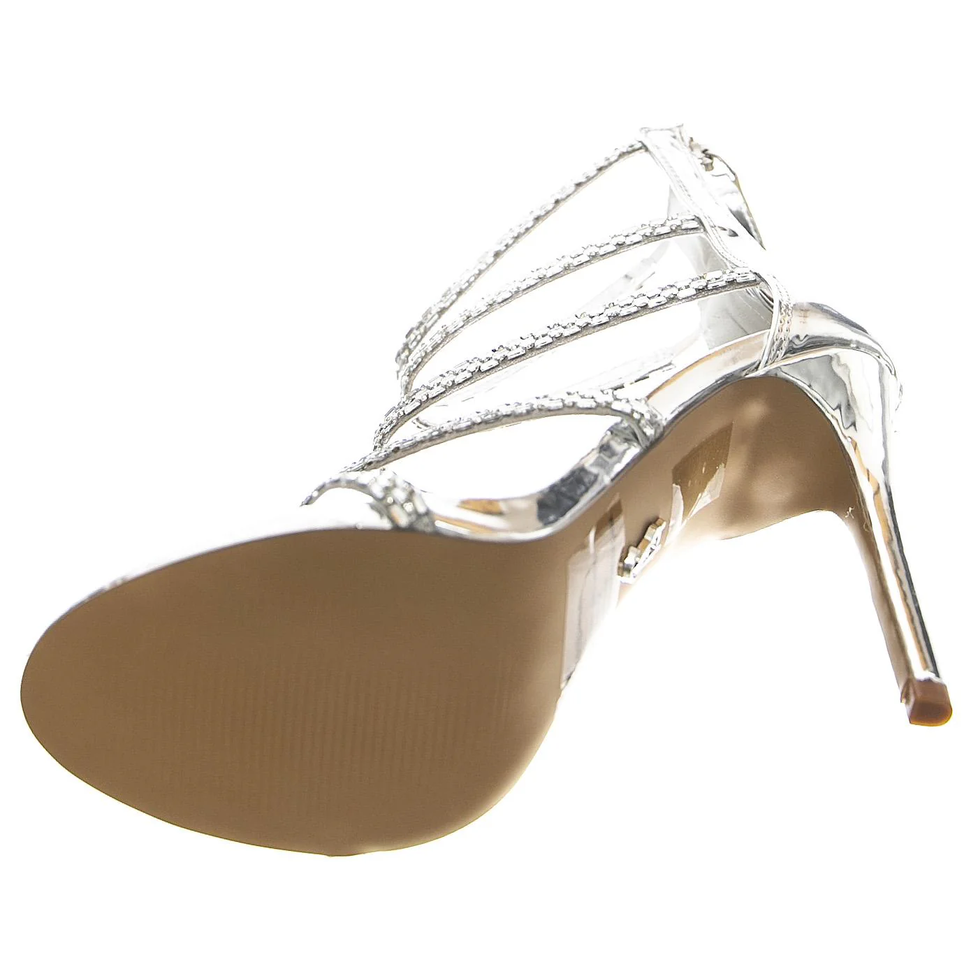 W' Entrust Silver Sandals - Image 5