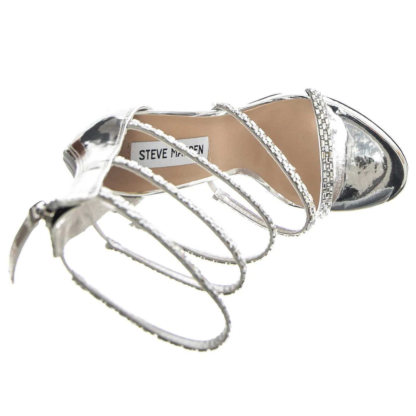 W' Entrust Silver Sandals - Image 6