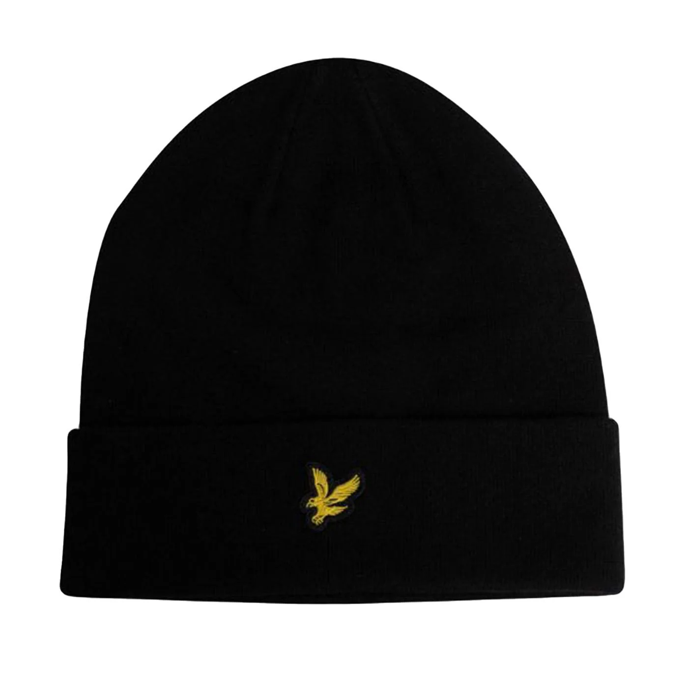 Cotton Merino Beanie - Jet Black Hat Black LYLE & SCOTT ACCESSORIES