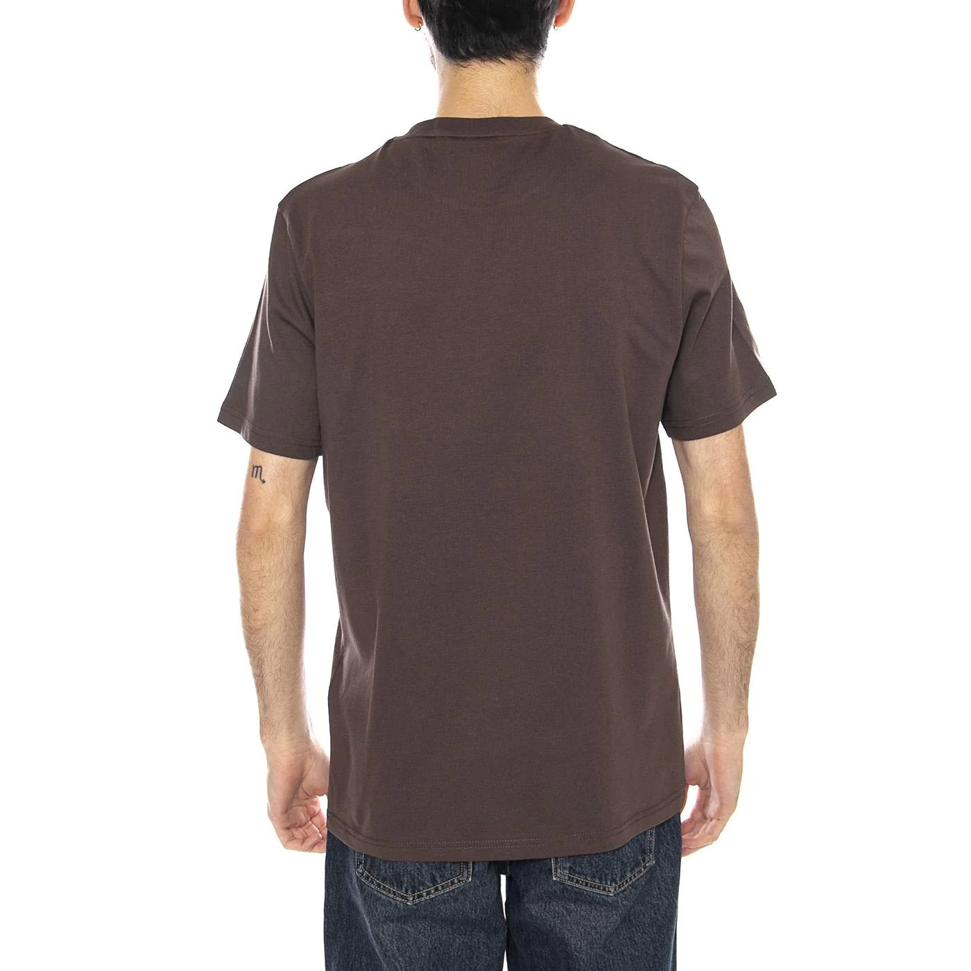 Plain T-Shirt Deep Sepia - Men's Crew Neck T-Shirt Brown Men's LYLE & SCOTT - Image 3