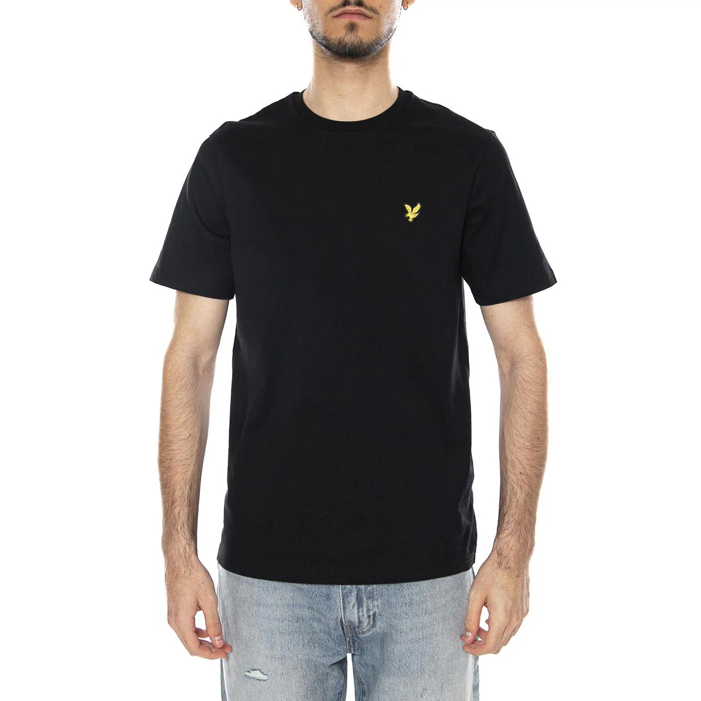 PLAIN T-SHIRT JET BLACK - Maglietta Girocollo Uomo Nera Uomo LYLE & SCOTT - Image 2
