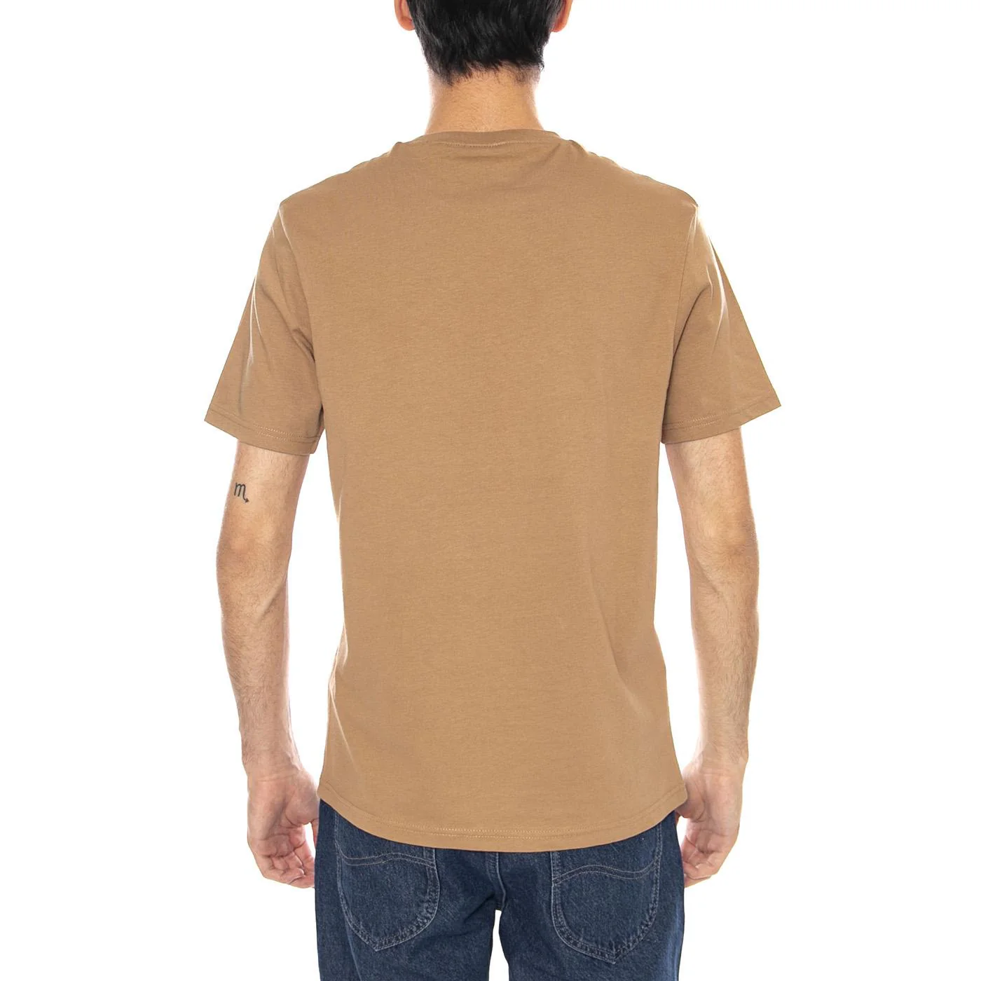 Plain T-Shirt Tigers Eye - Men's Brown Crew Neck T-Shirt LYLE & SCOTT - Image 3