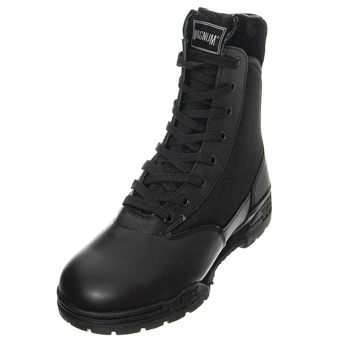 Magnum Classic - Men's Black Ankle-High Lace-Up Shoes Men MAGNUM