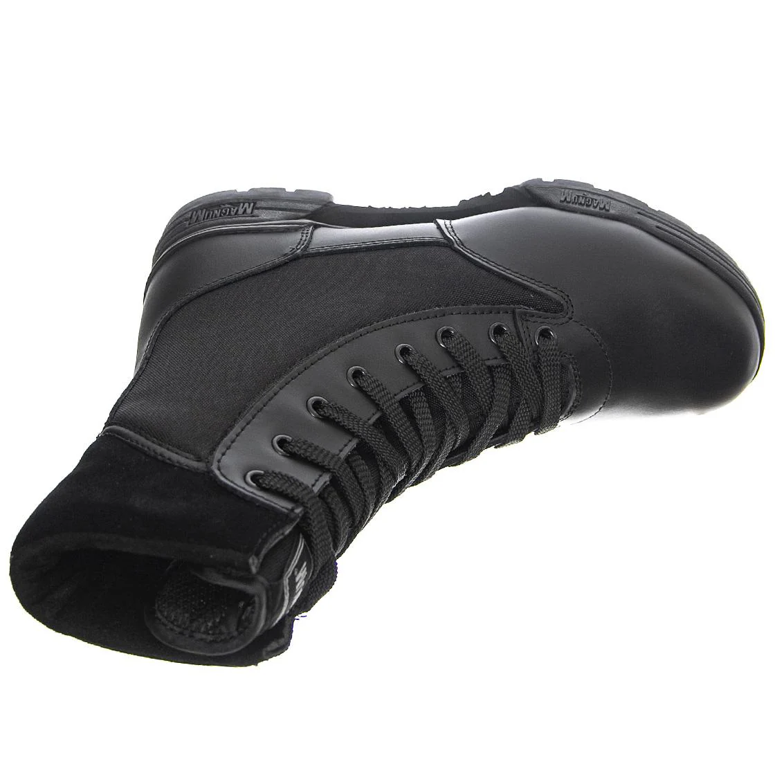 Mens Magnum Classic Black Lace-Up Boots - Image 6