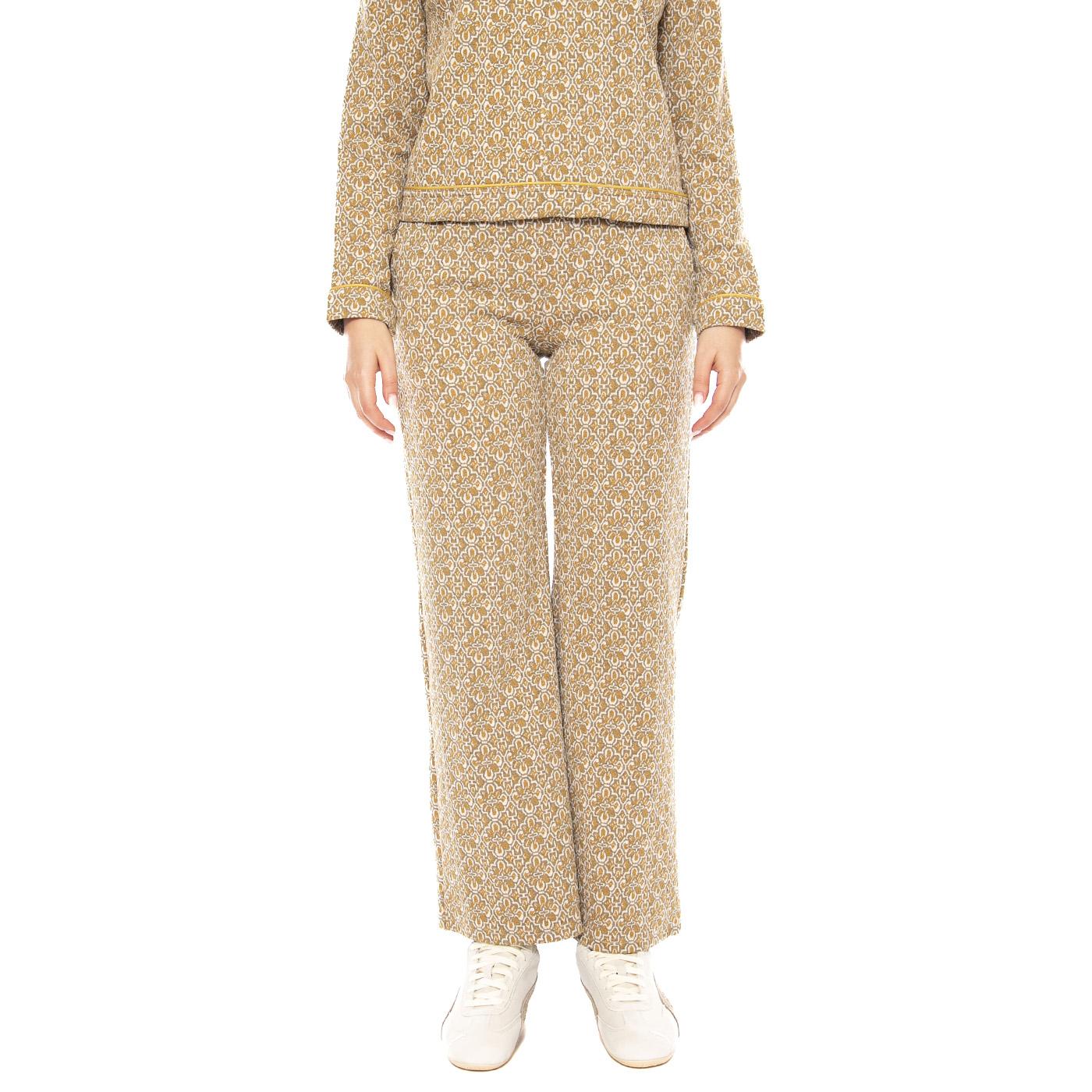 MD M Trousers 514 Oil Tile - Women's Trousers Yellow / Multicolor Women MD'M - Image 2