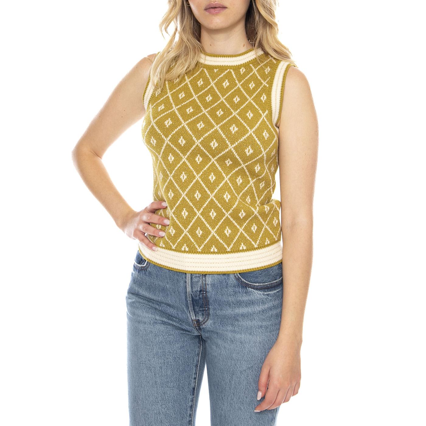 Sweaters 500 Oil Diamond - Women's Multicolored Sleeveless Vest MD'M