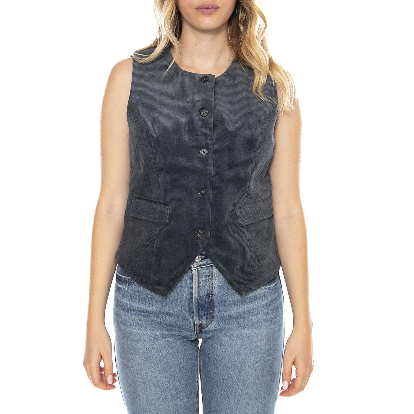 Vests 131 Indigo - Women's Sleeveless Top Blue Women MD'M - Image 2